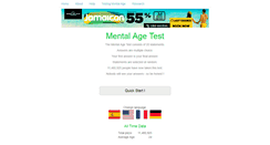 Desktop Screenshot of mymentalage.com