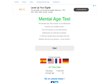 Tablet Screenshot of mymentalage.com